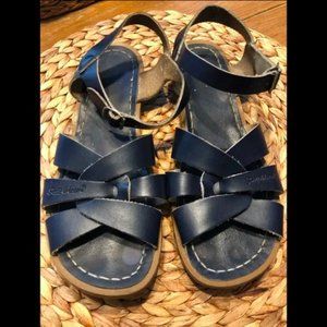 Salt water navy sandals